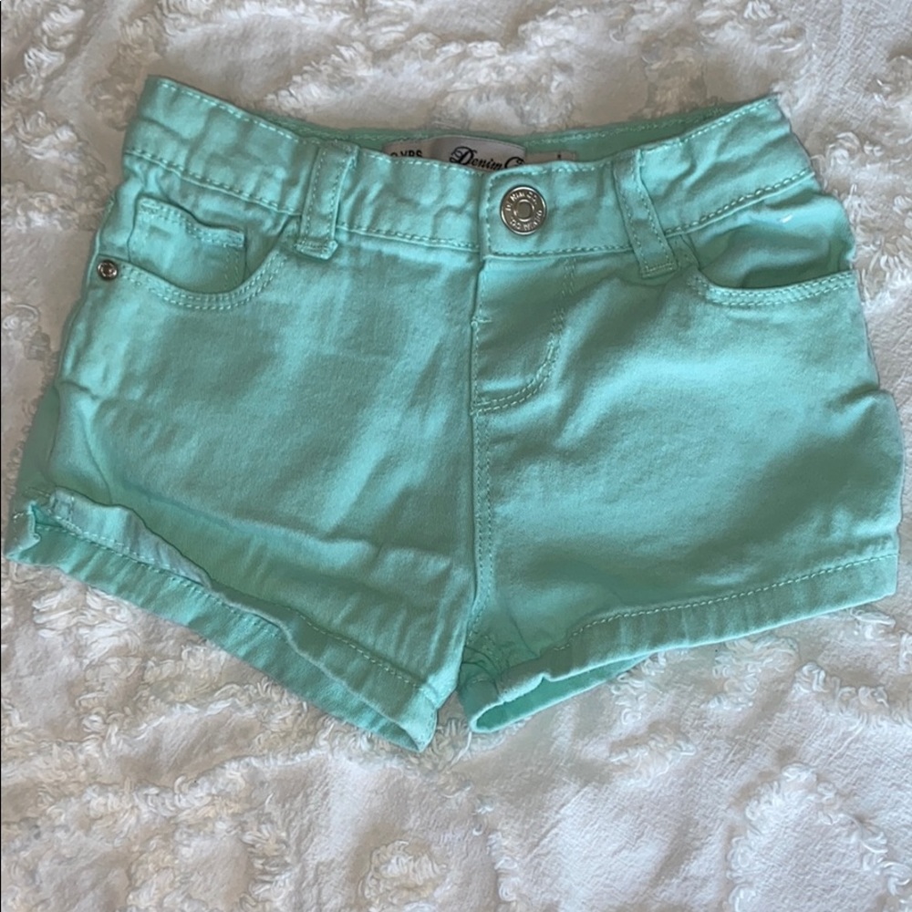 Denim Co mint shorts